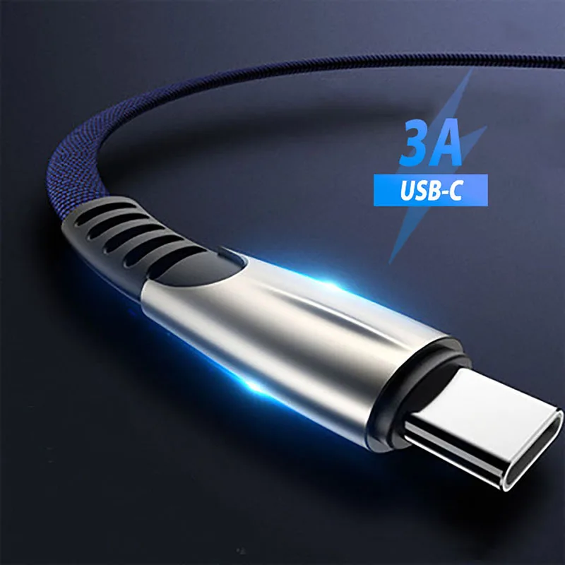 

3m 2m USB Type C Cable 1m Fast Charging Cable for Samaung S10 S9 plus A50 USB C Cable for Xiaomi Redmi K20 Huawei Nova 5 pro 5i