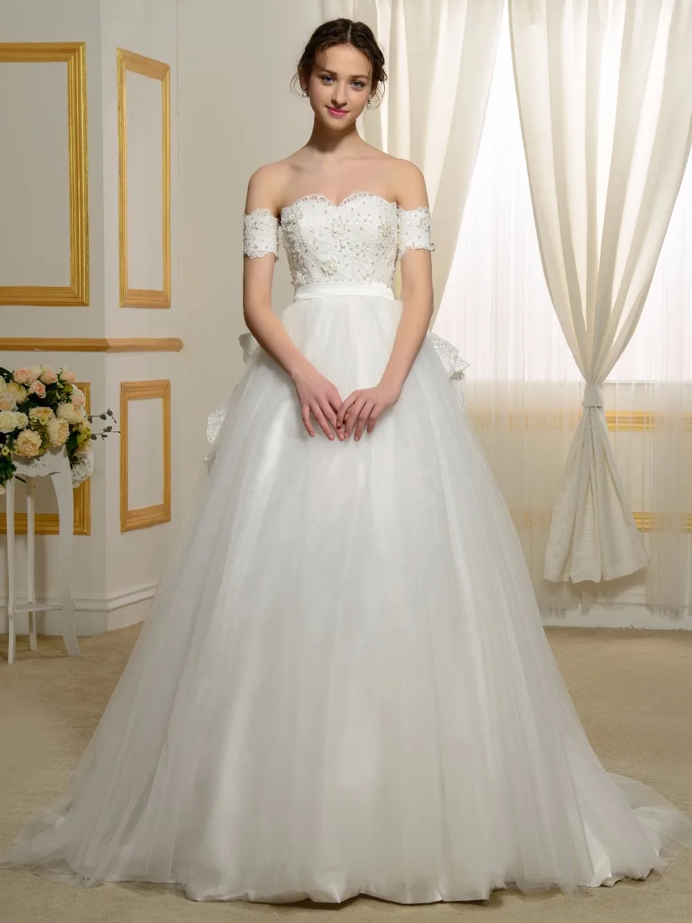 Wedding Fairy Wedding Dress online buy wholesale fairytale wedding dresses from china 2016 elegant white ball gown sweetheart neck beaded lace sweep train bridal