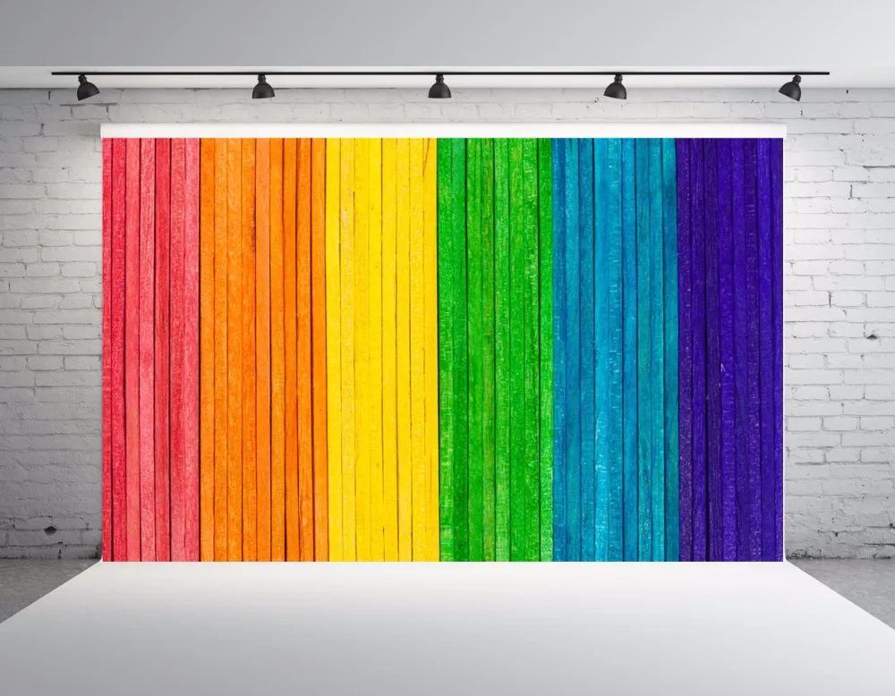 

SHENGYONGBAO 7X5FT Vinyl Custom Rainbow Theme Photography Backdrops Prop Digital Background JCH-52
