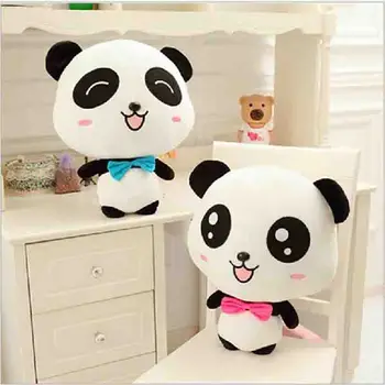 

Lovely lavender panda doll pillow doll bear plush toys Valentine's day gifts