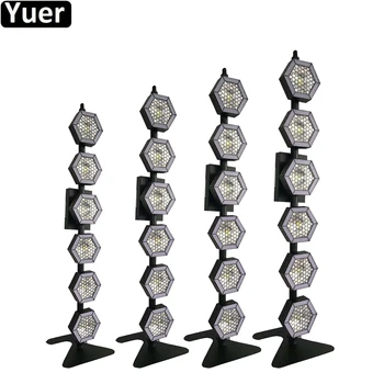 Prijzen 4 Stks partij Disco Ball Party Verlichting Led 162Pcs Smd Rgb Tricolor Retro Flash Lights Voor Kerstmis Thuis Ktv Xmas bruiloft Tonen