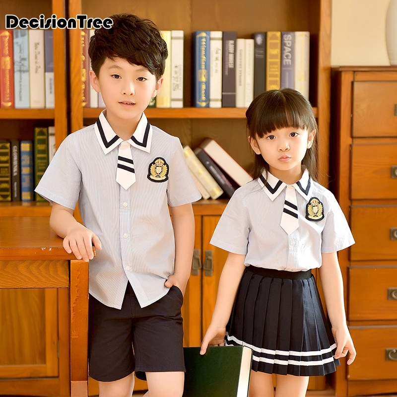 

2019 new children's primary school uniform teen students chorus costumes kids long sleeve british school uniforms