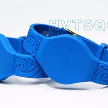 200 шт 125 кГц настраиваемый Регулируемый силиконовый браслет рчид