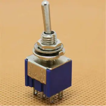 

10pcs MTS 202 Mini toggle switch ON-ON rocker switch 6 pins lever switch 6mm
