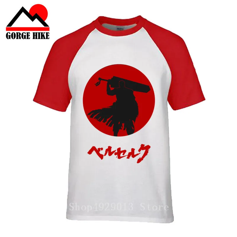 2019 Samurai Dragonslayer Style Summer Fashion Cool Tee Shirt GUTS ARMOR UNISEX T-SHIRT Berserk Gatsu Anime Manga Casual T-shirt | Мужская