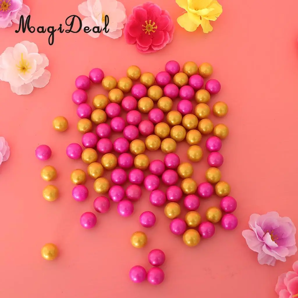 100Pcs 14mm Colorful Glass Marbles, Kids Marble Run Game, Marble Solitaire Toy Accs Vase Filler & Fish Tank Home Decor