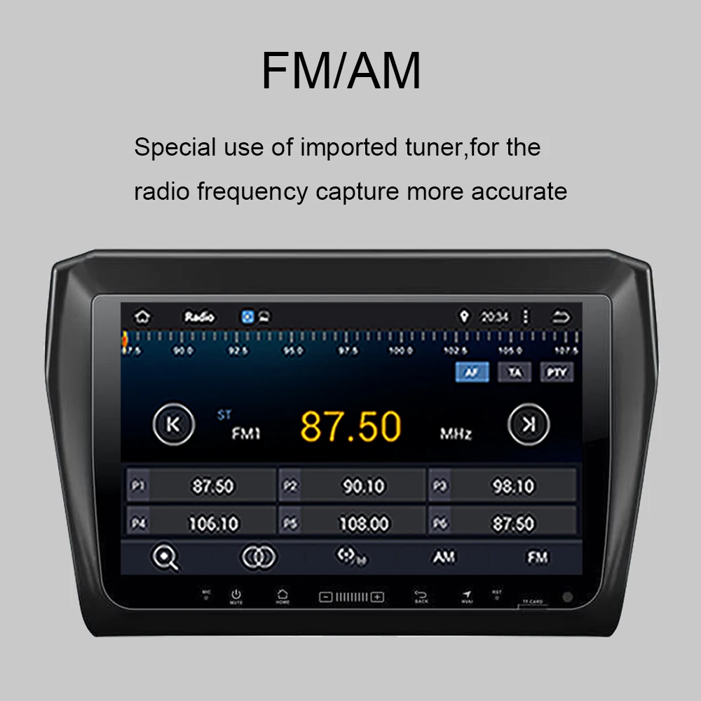 Cheap 9 Inch Android 9.0 Octa Core 4GB RAM Car Radio Stereo with Multimedia Player For SUZUKI SWIFT/DZIRE 2017-2020 Car GPS Navigation 5