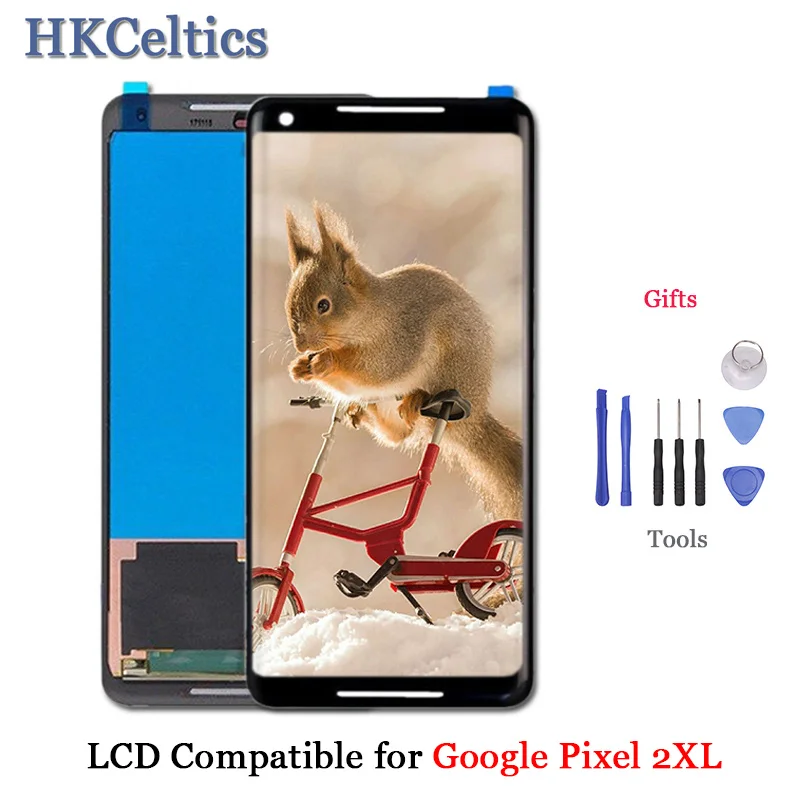 Super Amoled экран для Google Pixel 2 XL 2XL ЖК дисплей + кодирующий преобразователь сенсорного