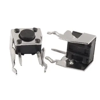 

100 Pcs Momentary Right Angle Tactile Tact Push Button Switch 6 x 6mm x 4.3mm