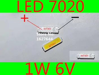 

50pcs For LG LED LCD TV Backlight Application LED 7020 LED Backlight TV High Power 1W 6V Cool white LED Backlight