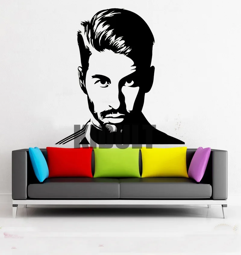 Sergio Ramos Wall Decor Sticker Soccer Sport Room Decal Football Stars Poster decal | Дом и сад