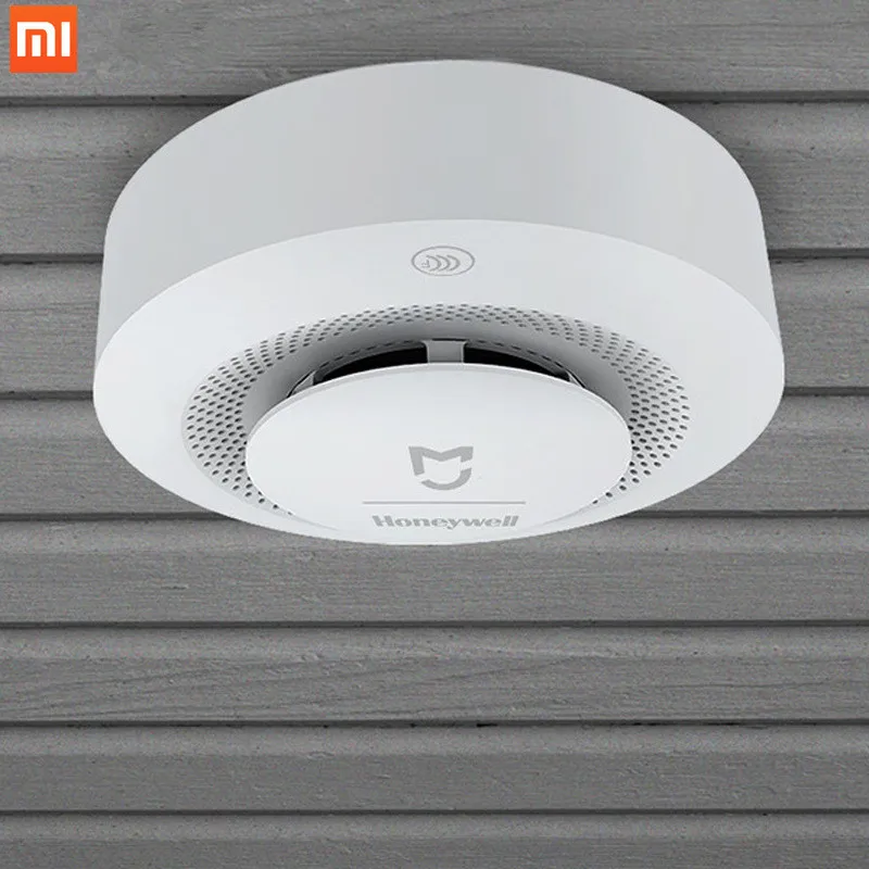 Горячая сейчас Xiaomi Mijia Honeywell пожарная сигнализация детектор звуковой и визуальной сигнализации работает с шлюзом детектор дыма умный дом удаленный