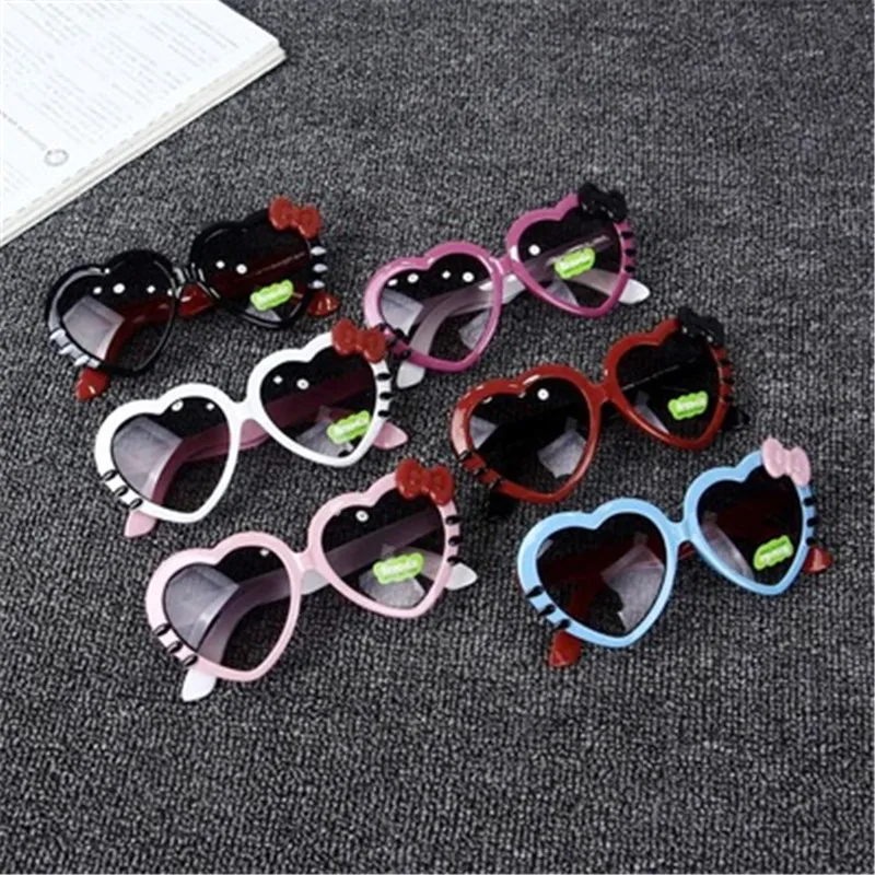 Fashion Kids Sunglasses Children Princess Cute Baby Hello- Glasses High Quality Boys Gilrs Cat Eye Eyeglasses UV400