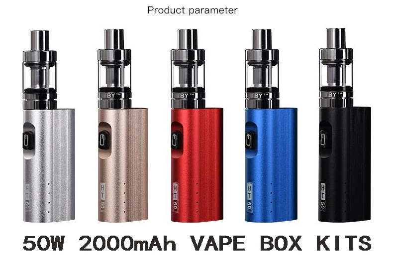 Original HT 50 electronic cigarette mods kit 2200mah 50w e cigarette box mod 510 thread 2.0ML tank electronic hookah vaper pen Original HT 50 electronic cigarette mods kit 2200mah 50w e cigarette box mod 510 thread 2.0ML tank electronic hookah vaper pen