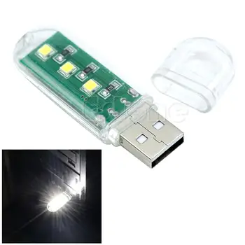 

Mini Portable Bright 3 LED Light USB Lamp for PC Laptop Reading Buy 1 Get 1 FREE Clearance Sales USB Gadget