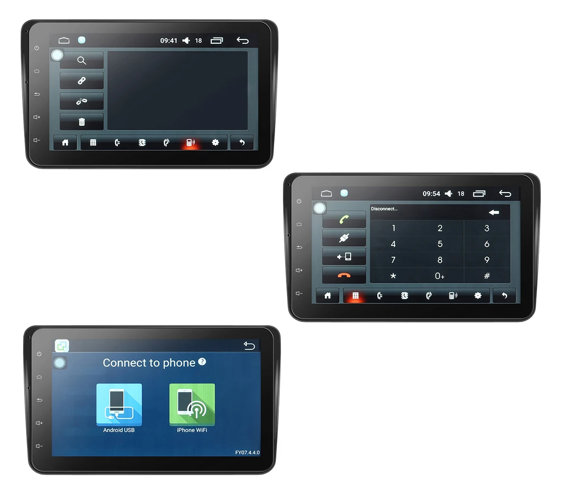 Прямоугольник 8001 Android 6.0.1 2 Din Автомагнитолы плеер Quad core 8 дюймовый gps Wi Fi