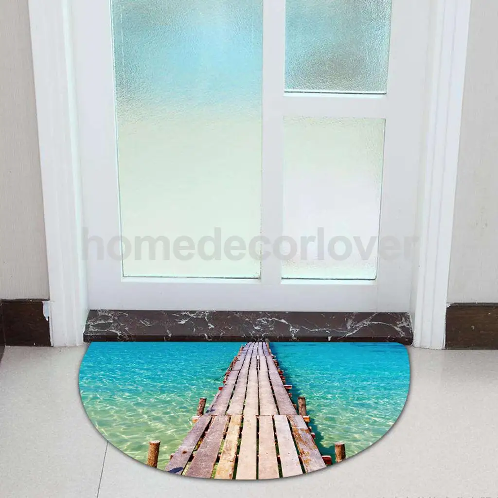 60cm Round 3D Desktop Table Top Countertop Furniture Protection Film Table Sticker PVC Film Decal Murals Cover Film	