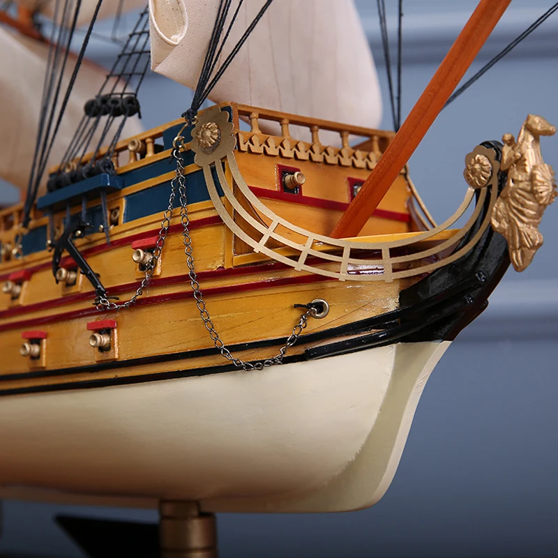 LUCKK 80 см Королевское благородное солнце деревянная модель кораблей украшение дома аксессуары для интерьера сувенир деревянные изделия подарки вечерние украшения
