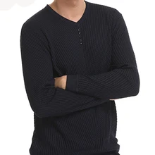 TANGNEST однотонный мужской Повседневный свитер модный свитер с v-образным вырезом горячая Распродажа удобные тонкие полные пуловеры мужские MZM360