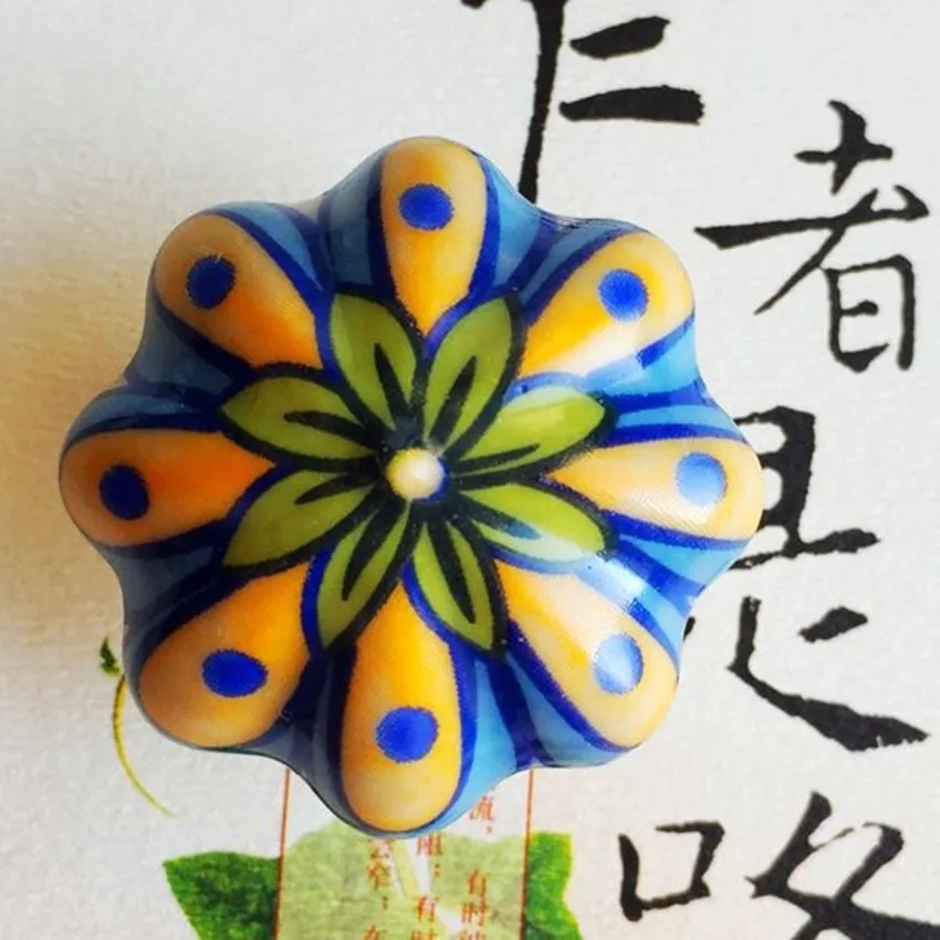 fine ceramic knobs Painting Hand Painted porcelian drawer knobs