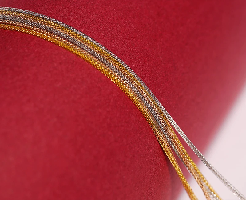 Sinya 18k Au750 gold necklace Chain DIY Multifunctional Pendant necklace for Mum women girls lover Y style adjustable chain (17)