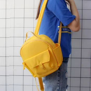 

Waterproof Design Women Small School Backpacks Teenage Girls Large Shoulder Bags Pink Rucksack Female Travel Yellow Mochilas