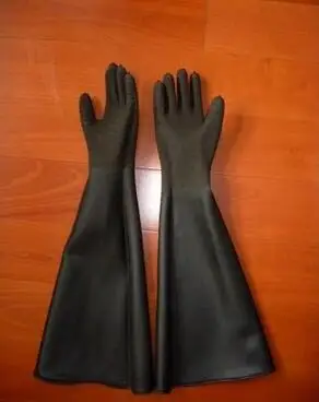 Перчатки для пескоструйной обработки в полоску 68 см|gloves|gloves glovesgloves s |