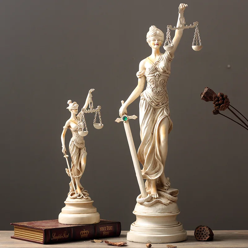 Goddess Themis Lady Justice греческая мифологическая статуя креативная Ремесленная гостиная украшение