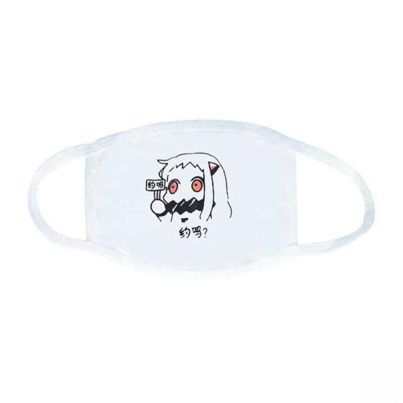 Fashion Expression Mouth Mask Anime Cotton Mouth Mask Unisex Mask Mouth-muffle Dustproof Respirator Cute Anti-Dust Mouth Covers