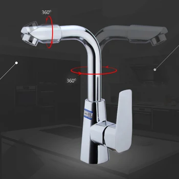

kitchen sink faucet single handle hot and cold nanometer torneira 360 swivel kithchen faucets mixer tap