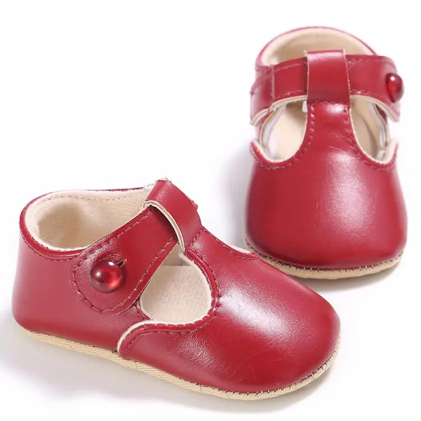 

2017 Newborn Baby Non-slip Leather Shoes Toddler Soft Sole Kids Shoes Summer Breathable Prewalker 5 Colors Dropshipping #20