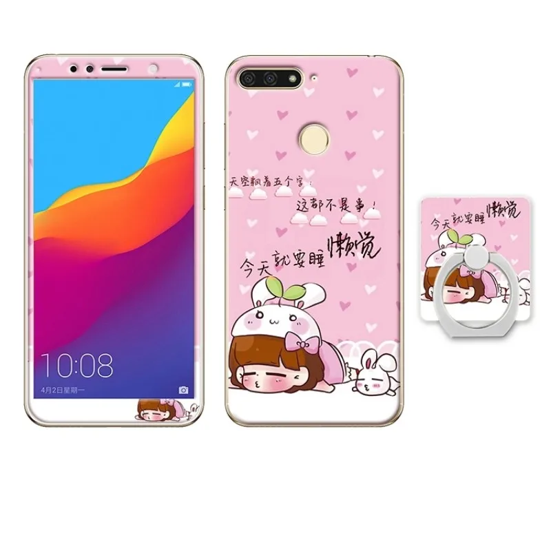 Huawei Y6 2018 honor 7A pro enjoy 8e case cover glass screen protector (10)