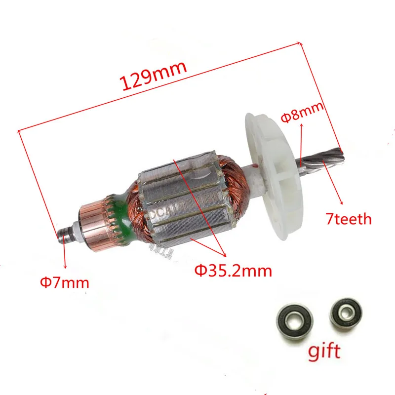 AC 220 240V Armature Motor Rotor Replacement for MAKITA GV6000 Electric