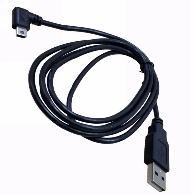Штекер USB 2 0 A для Mini 5 контактного левого углового штекера кабель передачи данных