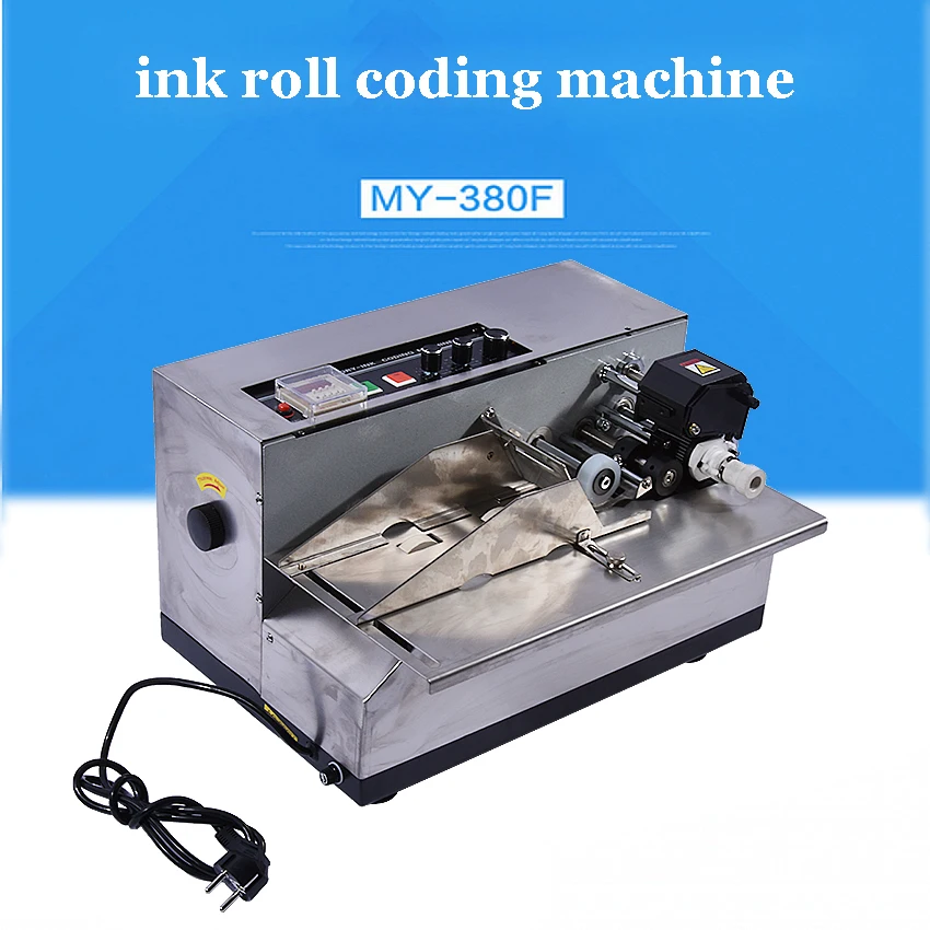 MY-380F ролик для чернил кодирования машина, принтер, производство машина для нанесения даты, твердый чернильный принтер код(тип краски) 220 В/100 в