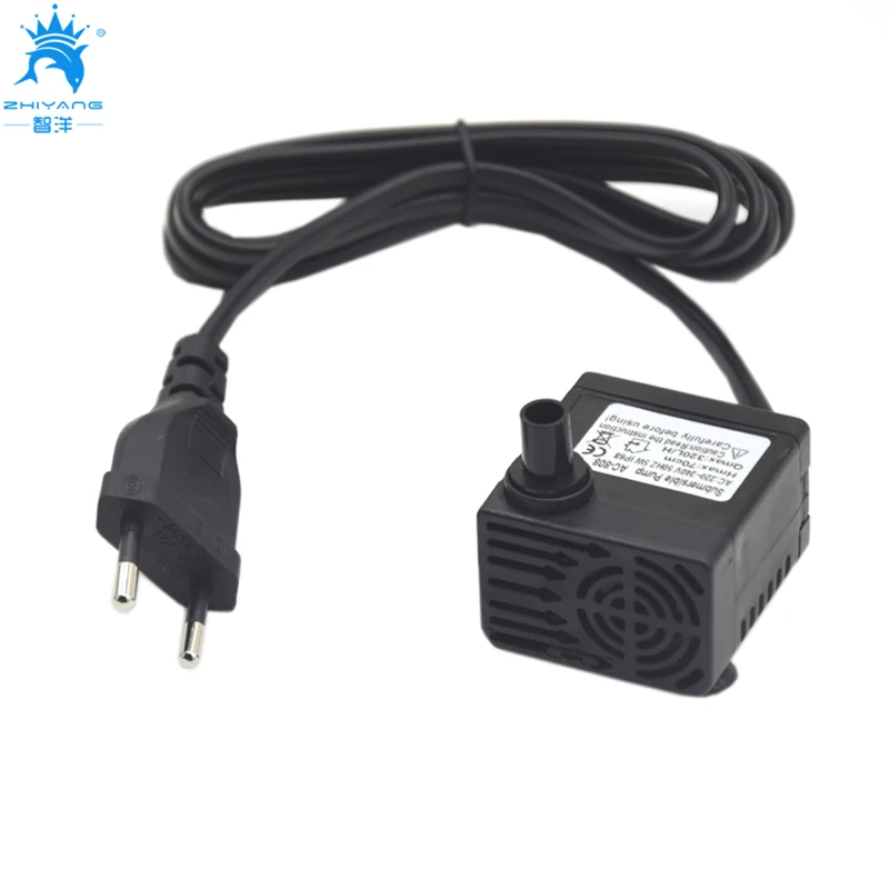 

Submersible Fountain Air Fish Tank Aquarium Water Pump EU UK SAA Plug 220~240V 5W 50Hz Aquarium Fountain Pond Pump