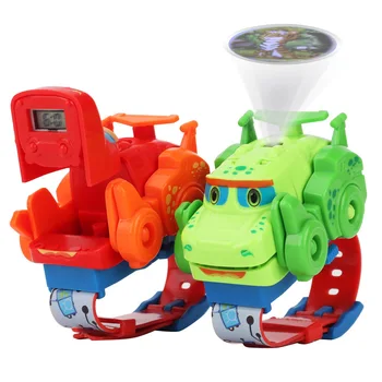 

New Electronic Dinosaur Deformation Watch, Projection Image Deformation Watch Toys, Children's Cartoon Q Cute Dragon Toys