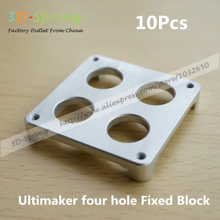 

10Pcs Ultimaker Extruder four hole Fixed Plate Extrusion Aluminum Alloy CNC Block Bracket High Quality For 3D Printer