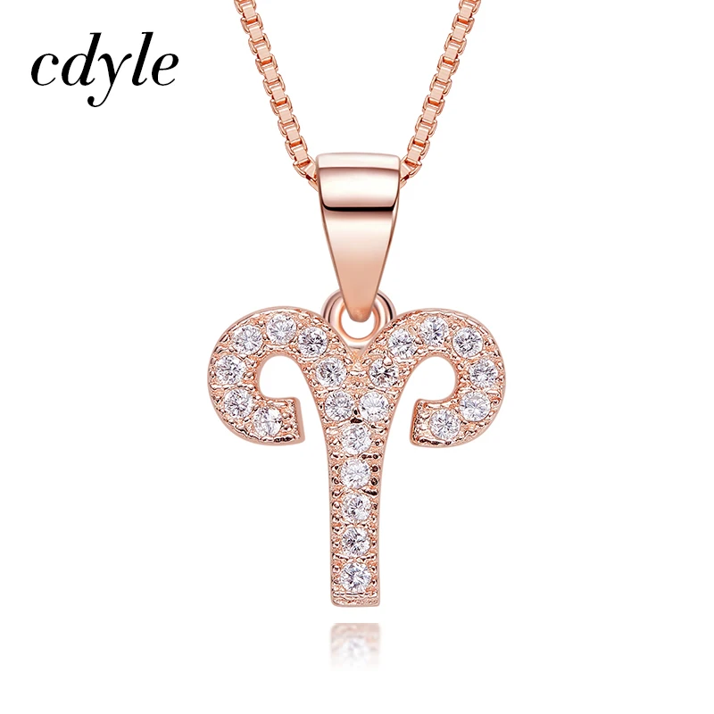 Online Cdyle collar de oro para mujeres estrella Zodiaco signo 12 constelación 925 plata esterlina colgantes collares para mujeres cadena ajustable