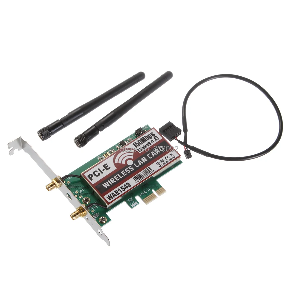 High Quality 150Mbps Wireless Wifi LAN Network 2 Antenna PCI E PCI
