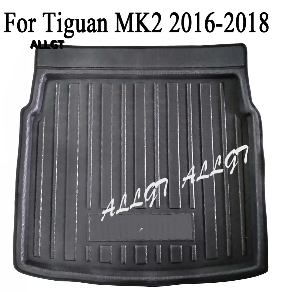 

Rear Trunk Cargo Linear Floor Mat Fit for Volkswagen VW Tiguan MK2 2016 2017 2018 Black