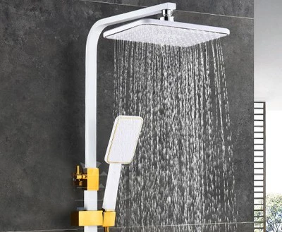 5 стилей квадратный золотой и черный белый цвет водопад душевая головка высокого качества верхний душ Верхний душ ручной душ спрей - Цвет: 4