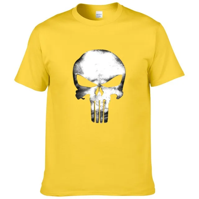 The Punisher Skull T Shirt Men 2018 Summer 100% Cotton High Quality T ...