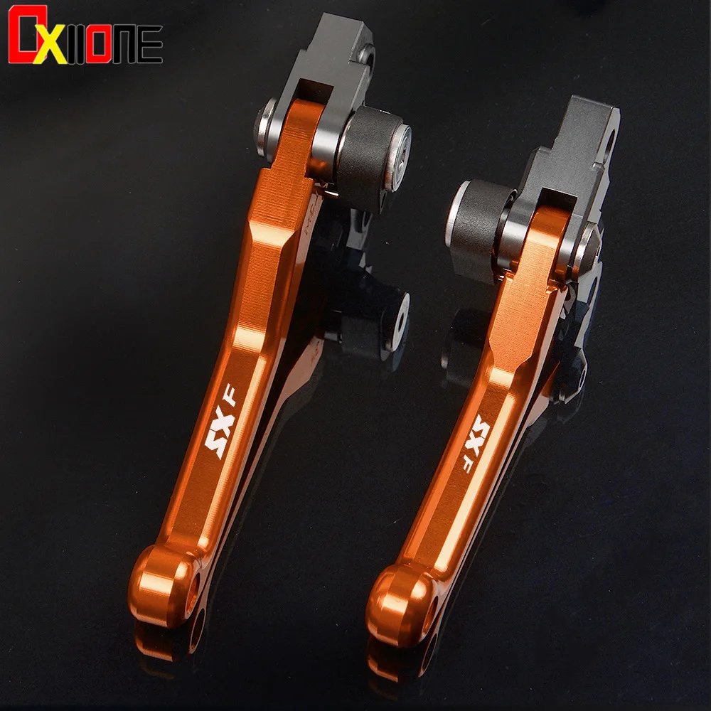 

For KTM 450SX 450SX-F 450SX-R 450 SX F R 2009 2010 2011 2012 Motocross CNC Pivot Brake Clutch Levers Dirt Bike Orange