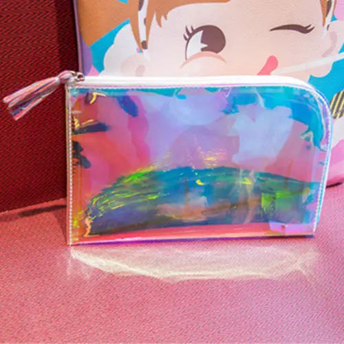 

Brand Lucency Makeup Bag Women Cosmetic bag Case Laser Make Up Storage Organizer Toiletry Bag Fashion Girls Travel Wash Pouch