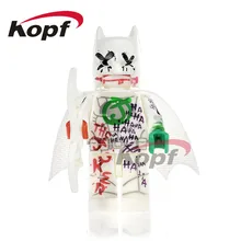 50 шт. PG360 Супер Герои Индиго племя Бэтмен Костюм вандализованный джокером Кирпичи Строительные блоки Рождественский подарок игрушки для детей