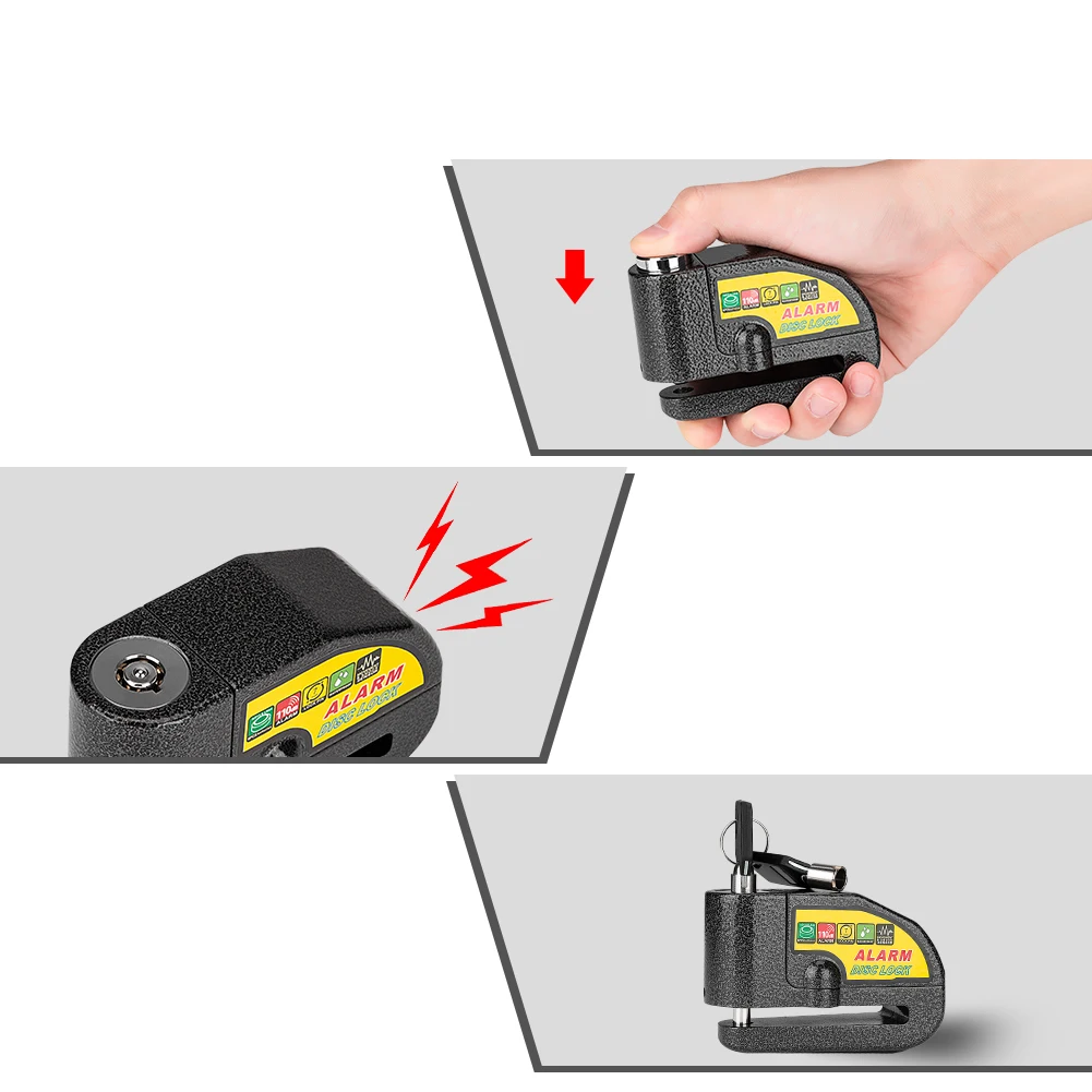 Водонепроницаемый велосипедный мотоцикл сигнализация замок Bcycle сигнализация звук 110дб безопасность Противоугонная сигнализация замок велосипедные аксессуары