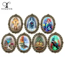 Antique Quartz Pocket Watch for Men Small Size Pocket Watches for Girls Arabic Numeral Watch Pendant Necklace Chain for Child bronze skulls mummies a quartz pocket watch popular cartoon anime necklace men and women child friends watch the pendant chain