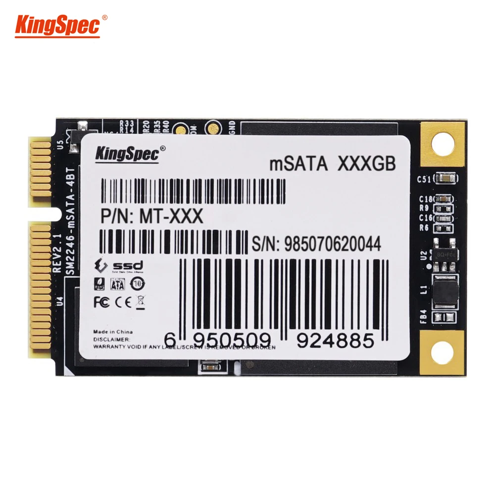 Kingspec msata мини внутренний SSD SATA3 MLC 128GB ssd жесткий диск SATA III 6 Гбит/с Твердотельный диск для ПК планшет/ноутбук/настольный компьютер