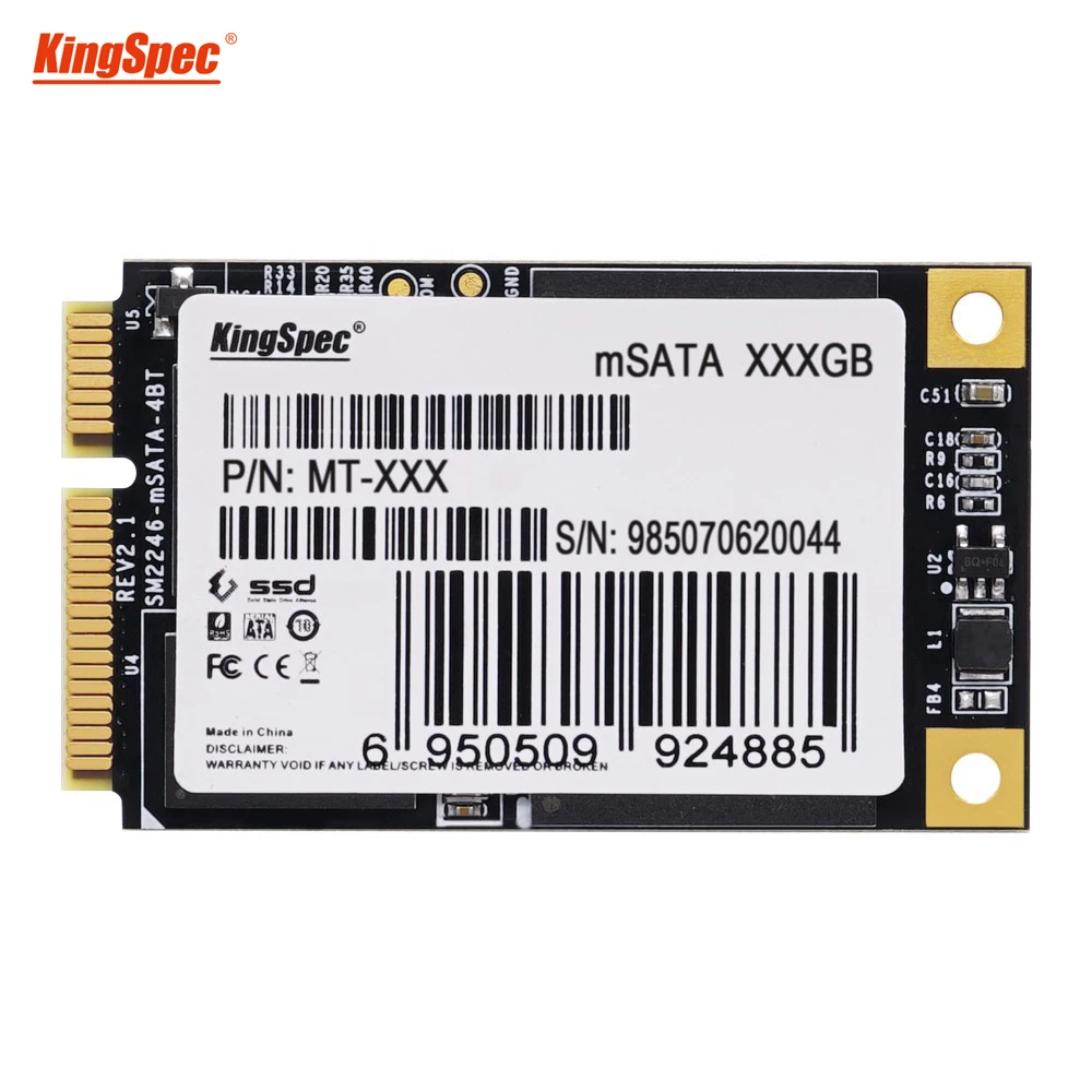 Kingspec msata mini внутренний SSD SATA3 MLC 128 Гб ssd жесткий диск SATA III 6 Гбит/с Твердотельный